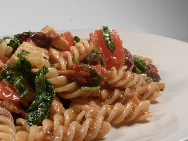 pasta with sun-dried tomatoes pasta with sun-dried tomatoes