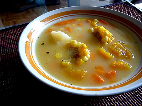 one love vegetarian corn soup recipe