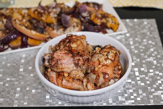 Ottolenghi's Roast Chicken With Saffron, Hazelnuts, and Honey